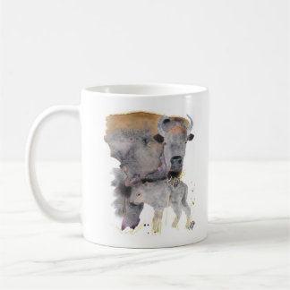 Caneca De Café Mug, mamãe e baby Buffalo