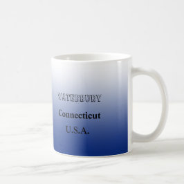 Caneca De Café Mug - Mapa do Estado do Connecticut com Cidade