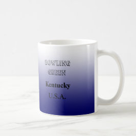 Caneca De Café Mug - Mapa do Estado do Kentucky com City