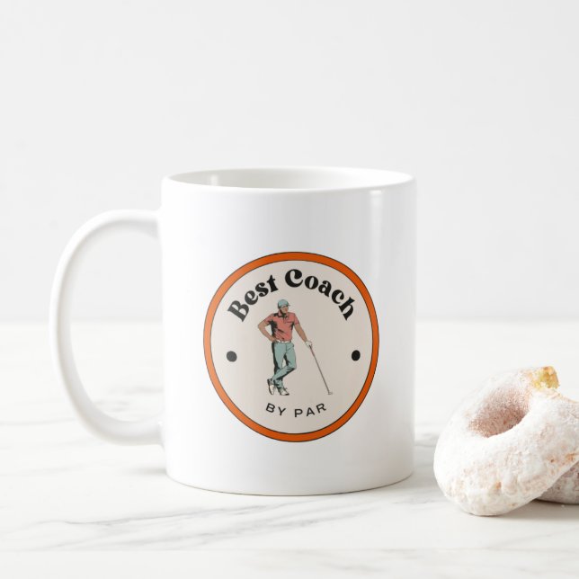 Caneca De Café Mug - Melhor treinador de Par (Com Donut)