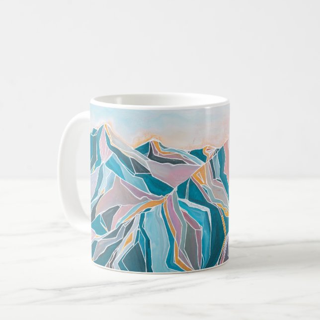 Caneca De Café Mug Modern Mountain (Frente Esquerda)