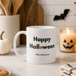 Caneca De Café Mug Moderno de Halloween - Personalizado