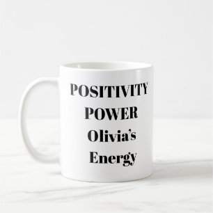 Caneca De Café Mug Motivacional De Energia De Positividade