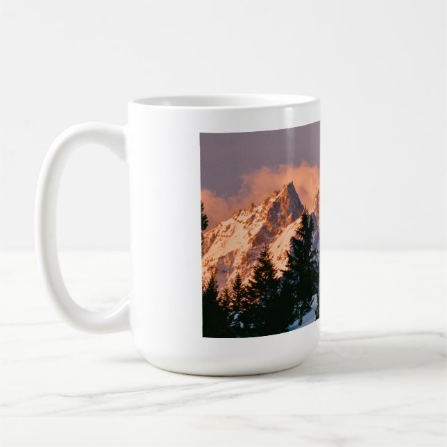 Caneca De Café Mug Mountain Teton Sunrise (Esquerda)