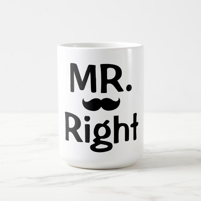 Caneca De Café Mug/Mr endireitam com bigode (Centro)