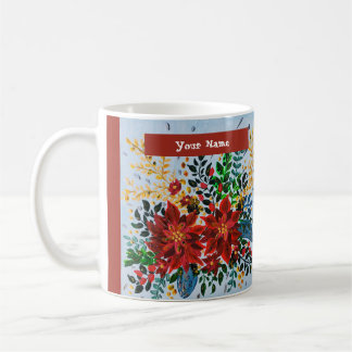 Caneca De Café Mug Natal (Adicionar Nome)