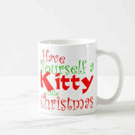 Caneca De Café Mug Natal gatinho