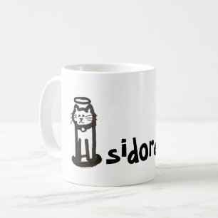 Caneca De Café Mug - Nome com Cat I - Letra I inicial