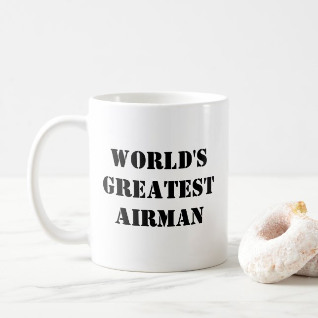 Caneca De Café Mug "O Maior Avião do Mundo" (Com Donut)