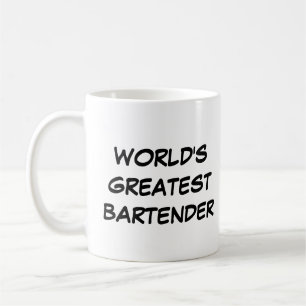 Caneca De Café Mug "O Maior Bartender do Mundo"