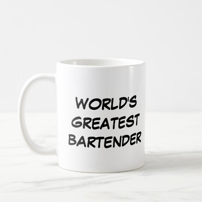 Caneca De Café Mug "O Maior Bartender do Mundo" (Esquerda)