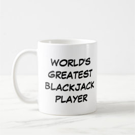 Caneca De Café Mug "O Maior Blackjack Player do Mundo"
