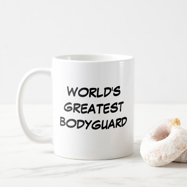 Caneca De Café Mug "O Maior Guarda-costas do Mundo" (Com Donut)