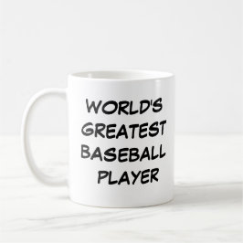 Caneca De Café Mug "O Maior Jogador de Basebol do Mundo"