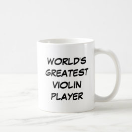 Caneca De Café Mug "O Maior Jogador de Violino do Mundo"