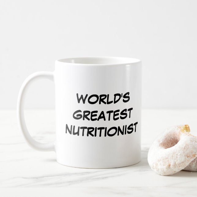 Caneca De Café Mug "O Maior Nutricionista do Mundo" (Com Donut)