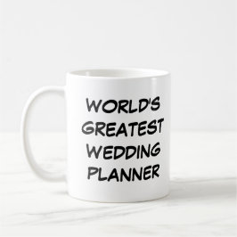 Caneca De Café Mug "O Maior Planner de Casamento do Mundo"