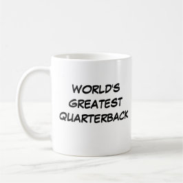 Caneca De Café Mug "O Maior Quarterback do Mundo"