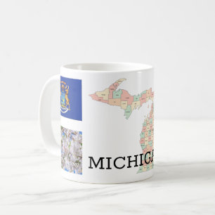CANECA DE CAFÉ MUG OF MICHIGAN