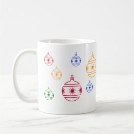 Caneca De Café Mug - Ornamentos de Árvores de Natal
