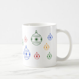 Caneca De Café Mug - Ornamentos de Árvores de Natal