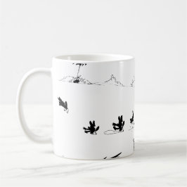 Caneca De Café Mug - Oswald - Running from the Lion Background Ed