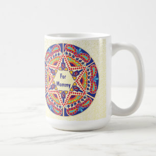 Caneca De Café Mug "Paisley Dreidel"