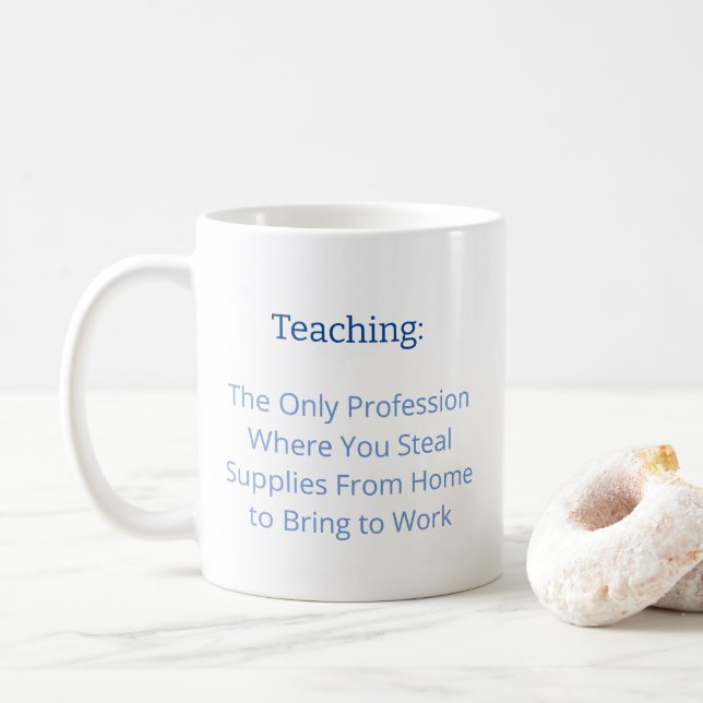 Caneca De Café Mug para Professores (Com Donut)