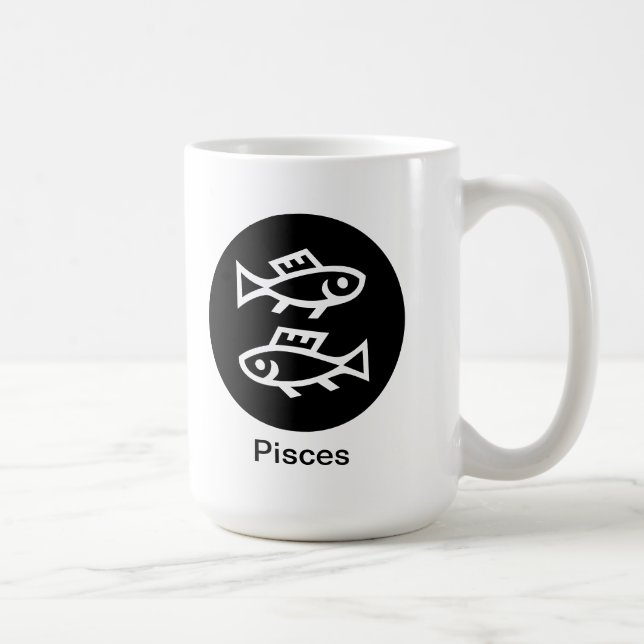 Caneca De Café Mug - Peixes (peixe) (Direita)