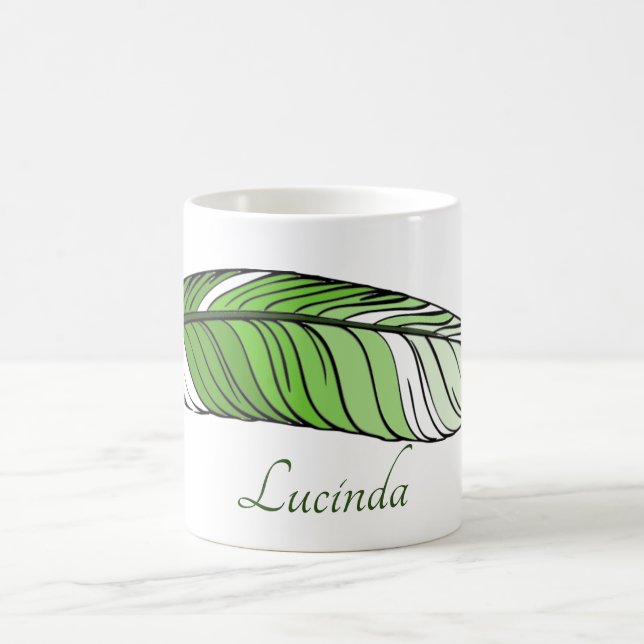 Caneca De Café Mug - Pena e nome nos Verdes (Centro)