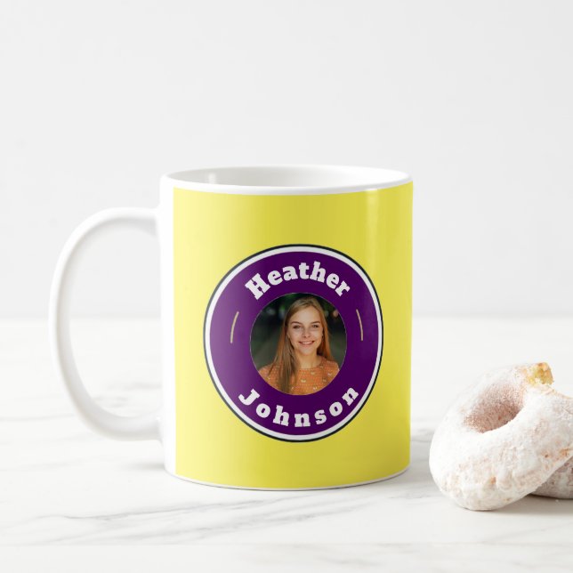 Caneca De Café Mug - Personalizado (adicionar nome e foto) (Com Donut)