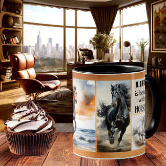 Caneca De Café Mug Personalizado De Café Do Prato De Cavalo
