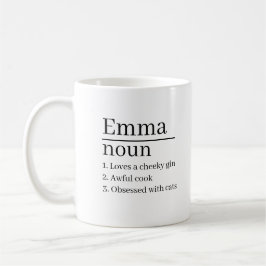 Caneca De Café Mug personalizado de definição de nome personaliza