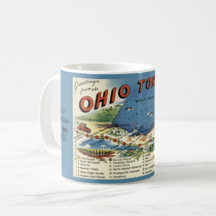 Caneca De Café Mug Personalizado de Mapa de Ohio