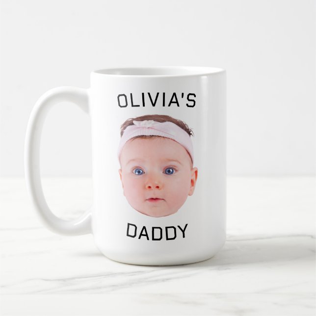 Caneca De Café Mug Personalizado De Rosto, Cama De Bebê Personali (Esquerda)