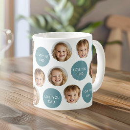 Caneca De Café Mug Personalizado De Rosto De Duas Fotografias | E