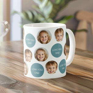Caneca De Café Mug Personalizado De Rosto De Duas Fotografias   E
