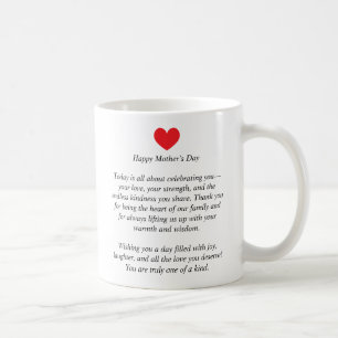 Caneca De Café Mug personalizado do dia da mãe - Nome personaliza