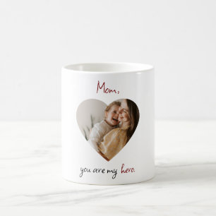 Caneca De Café Mug personalizado 'Mãe, Você É Meu Herói'