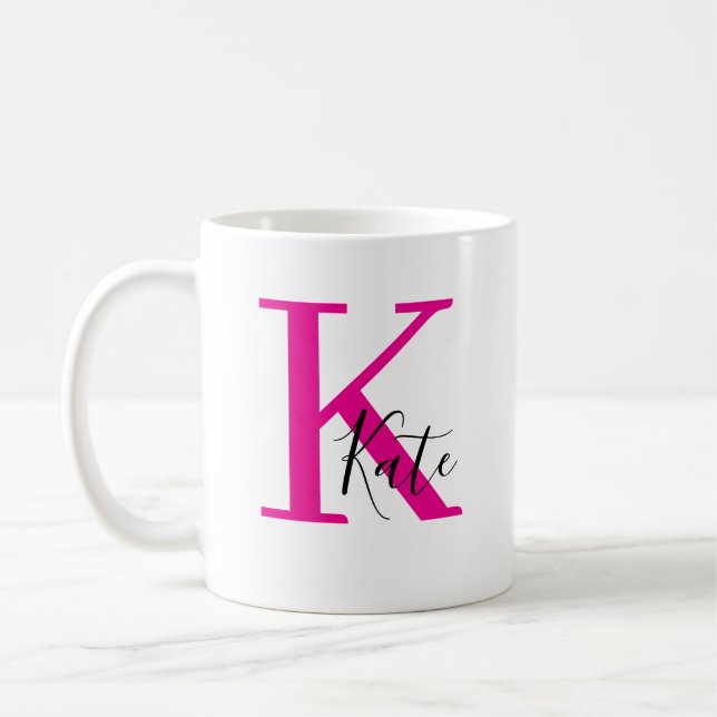 Caneca De Café Mug Personalizado, Ouro, Presente inicial de copa  (Esquerda)