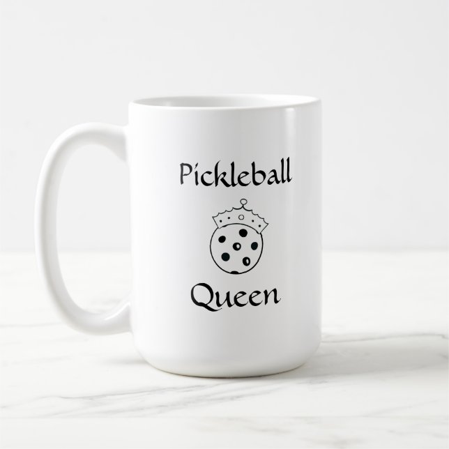 Caneca De Café Mug personalizado "Pickleball Queen" (Esquerda)