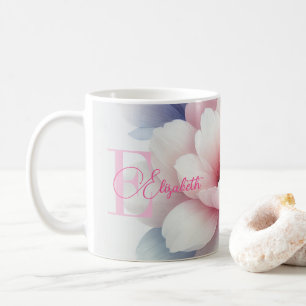 Caneca De Café Mug Personalizado Romântico Pastel - Monograma Per