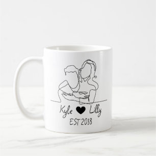 Caneca De Café Mug Personalizado Único Texto e imagem personali