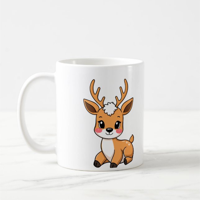 Caneca De Café Mug Petit Cerf Kawaii (Esquerda)