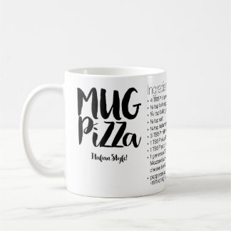Caneca De Café Mug Pizza Recipe Mug