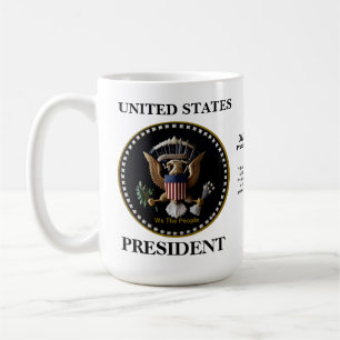 Caneca De Café Mug Presidencial Dos Estados Unidos