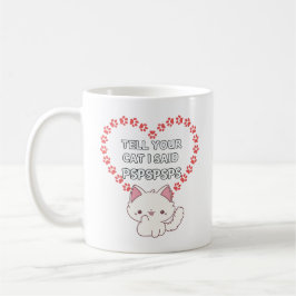 Caneca De Café Mug, Proprietário De Gatos Bonitos - Gato Engraçad