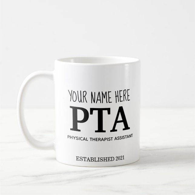 Caneca De Café Mug PTA personalizável (Esquerda)
