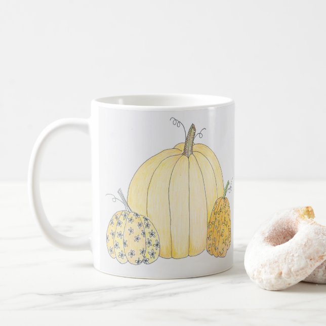 Caneca De Café Mug Pumpkin Trio (Com Donut)