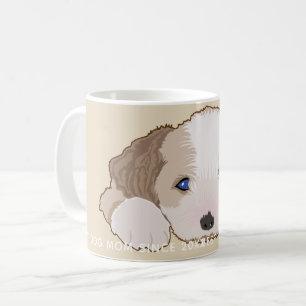 Caneca De Café Mug Puppy Sleeping Fury Baby